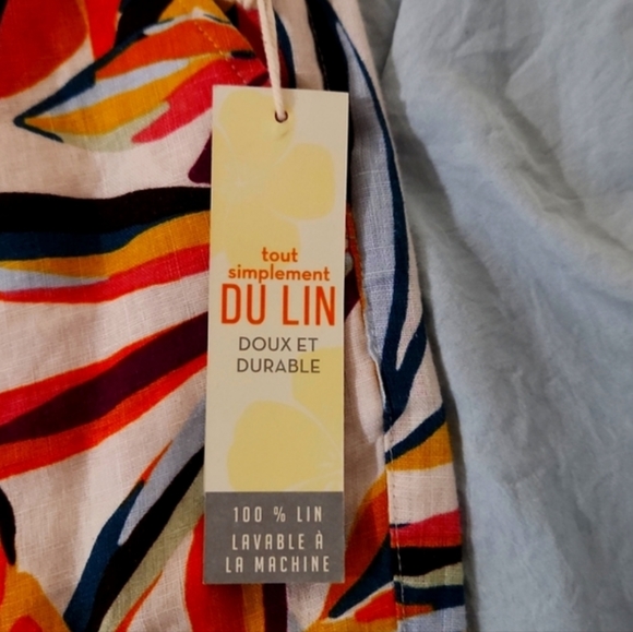 C & C California Linen Lemon Pants - Picture 3 of 4